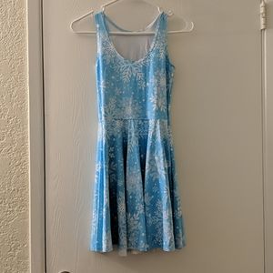 Black milk snowflake reversible skater dress s new